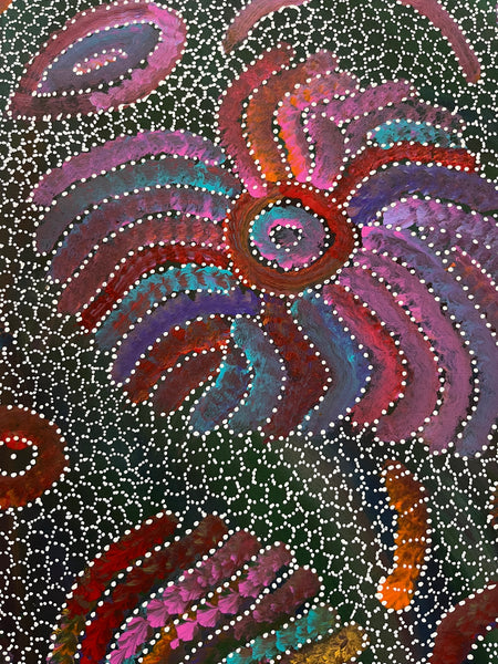 #353 Yam Seed Dreaming Artist: JEDDA PURVIS KNGWARREYE:  200cm x 91cm