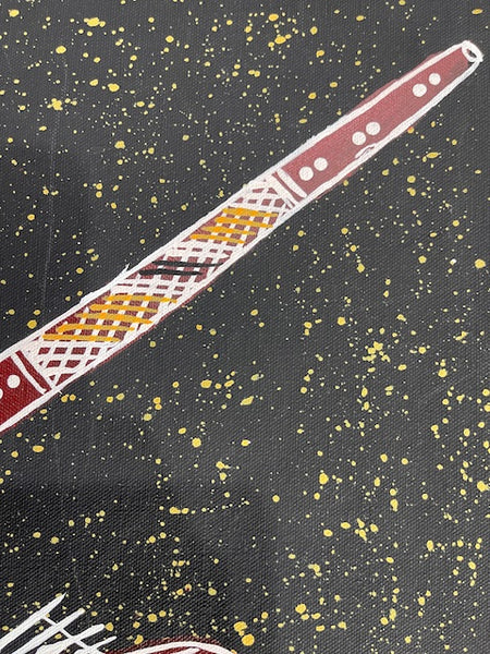 #298 Barramundi Dreaming - KENNY REID: Aboriginal Art: 55 x 40cm