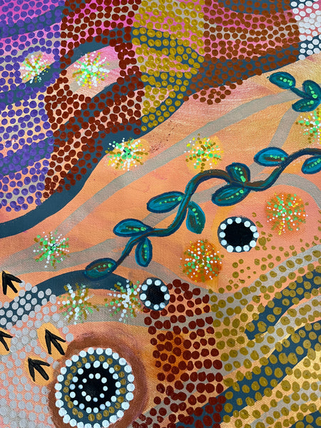 #347 - Dalhouse Springs (Sunset) - ARTIST: KATHY ARBON - 92 x 67cm