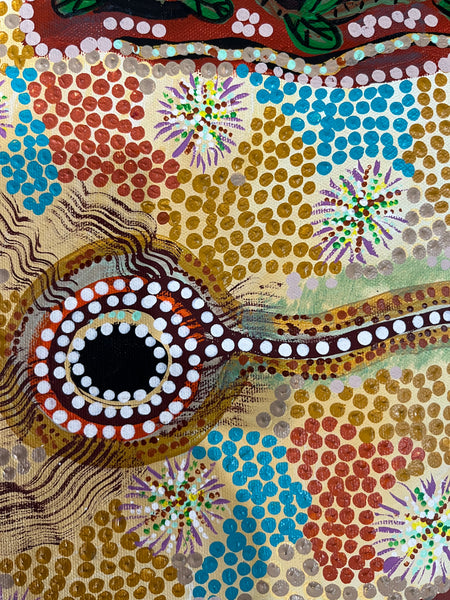 #358 - Black Stone Mound Spring - Desert Country (Earth) - ARTIST: KATHY ARBON - 86 x 64cm
