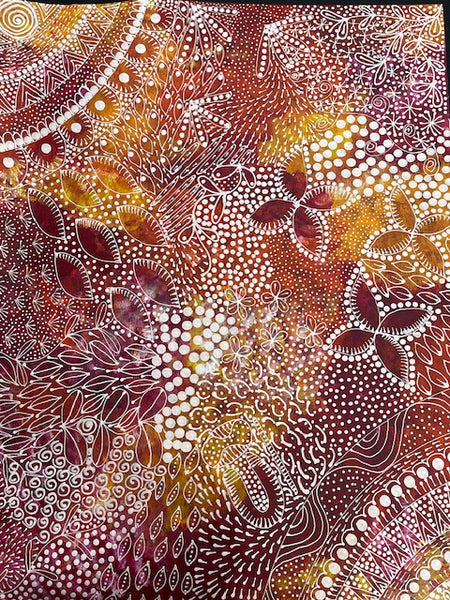 #235 Women's Ceremony Artist: TANYA BIRD MPETYANE Aboriginal Art: 71cm x 93cm