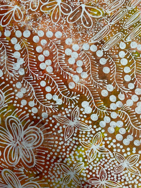 #353 Women's Ceremony Artist: TANYA BIRD MPETYANE Aboriginal Art:  58cm x 88cm