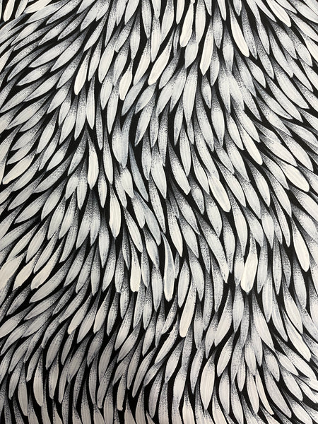 #332 Bush Medicine Leaves (White) - SHARON NUMINA : Aboriginal Art: 4