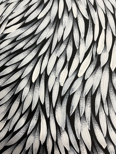 #332 Bush Medicine Leaves (White) - SHARON NUMINA : Aboriginal Art: 4