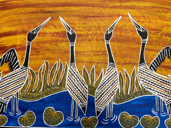 #33 Brolga Dreaming  - CHRISTINE BURARRWANGA : 58x86cm