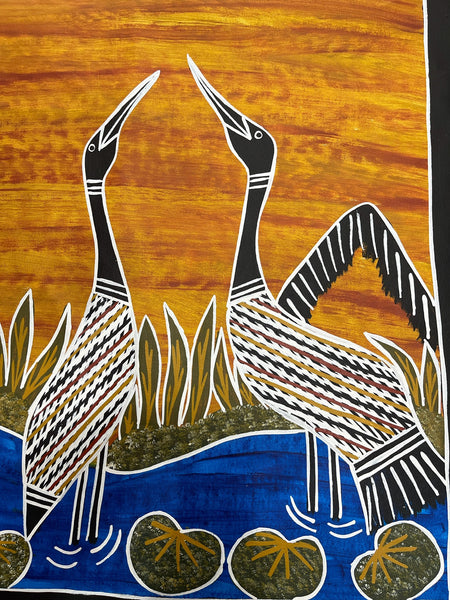 #33 Brolga Dreaming  - CHRISTINE BURARRWANGA : 58x86cm