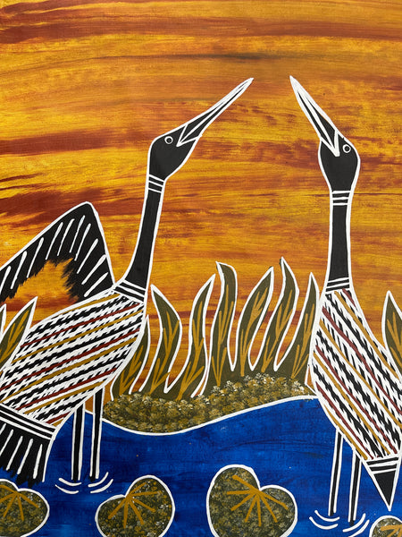 #33 Brolga Dreaming  - CHRISTINE BURARRWANGA : 58x86cm