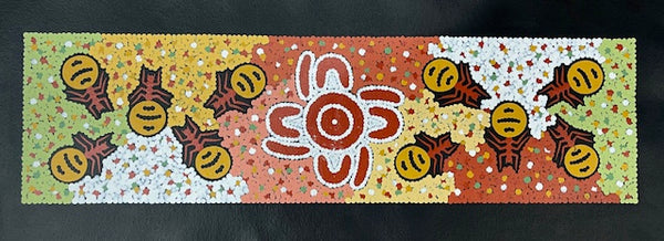 #13 Honey Ant Dreaming - JONATHAN HOCKLEY - Aboriginal Art: 15 x 55cm