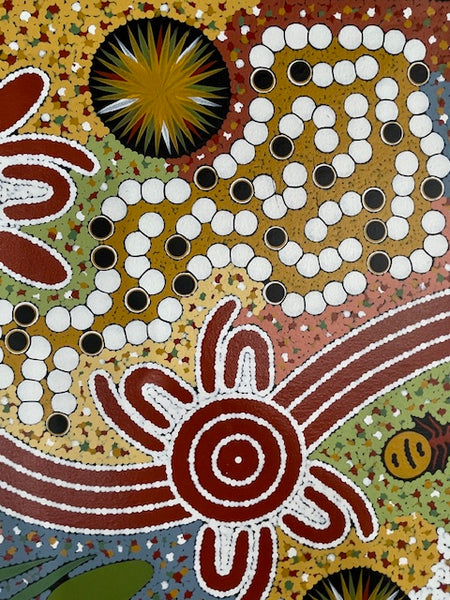 #150 Honey Ant Dreaming - JONATHAN HOCKLEY - Aboriginal Art: 49 x 92cm