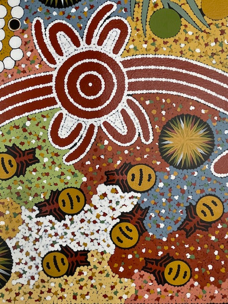 #150 Honey Ant Dreaming - JONATHAN HOCKLEY - Aboriginal Art: 49 x 92cm