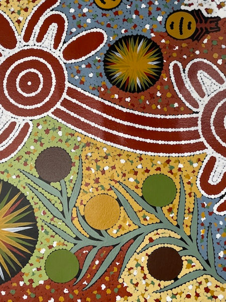 #150 Honey Ant Dreaming - JONATHAN HOCKLEY - Aboriginal Art: 49 x 92cm