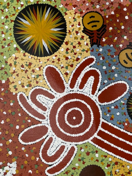 #150 Honey Ant Dreaming - JONATHAN HOCKLEY - Aboriginal Art: 49 x 92cm