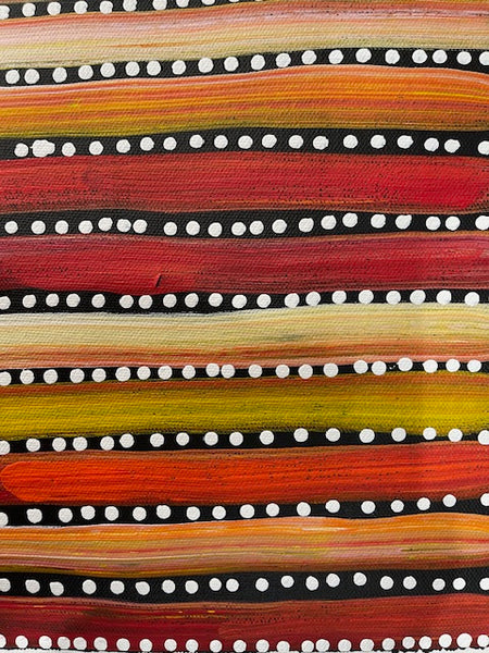 #7 Seeded Bush Yams - LOUISE NUMINA : Aboriginal Art: 31 x 41cm