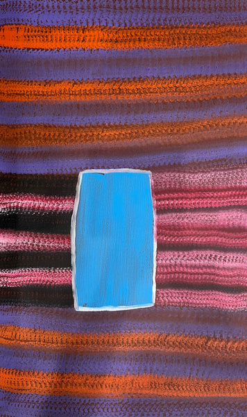 #46 River Country - ABORIGINAL ARTIST: BARNEY ELLAGA (Collectors Piece) 65cm x 105cm