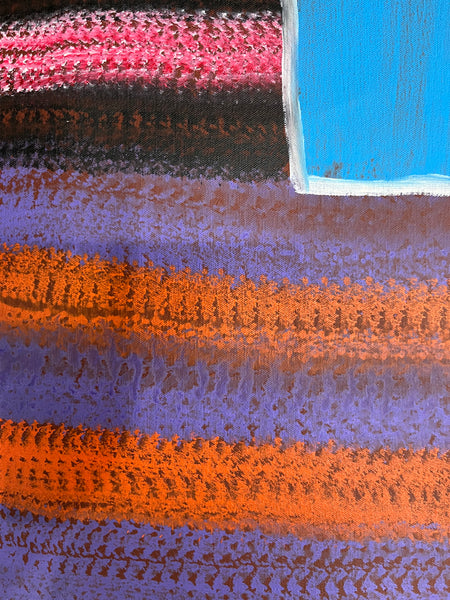 #46 River Country - ABORIGINAL ARTIST: BARNEY ELLAGA (Collectors Piece) 65cm x 105cm