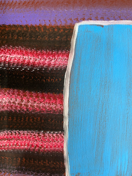 #46 River Country - ABORIGINAL ARTIST: BARNEY ELLAGA (Collectors Piece) 65cm x 105cm