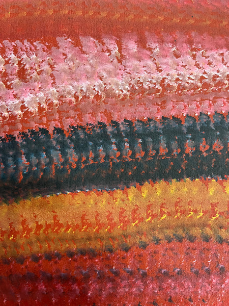 #249 Sugarbag Country - ABORIGINAL ARTIST: BARNEY ELLAGA (Collectors Piece) 52cm x 88cm