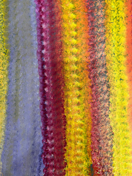 #279 Sugarbag Country - ABORIGINAL ARTIST: BARNEY ELLAGA (Collectors piece) 93cm x 125cm