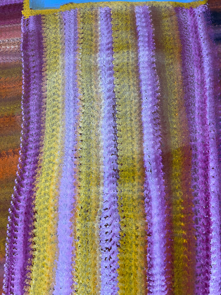 Waterhole - Sugarbag Country - ABORIGINAL ARTIST: BARNEY ELLAGA (Collectors piece) 125cm x 196cm