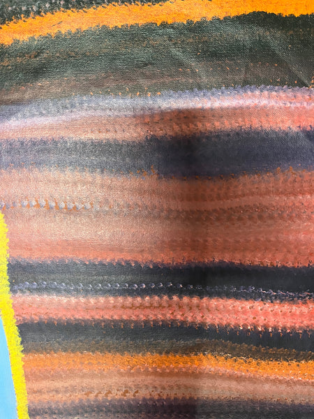 Waterhole - Sugarbag Country - ABORIGINAL ARTIST: BARNEY ELLAGA (Collectors piece) 125cm x 196cm