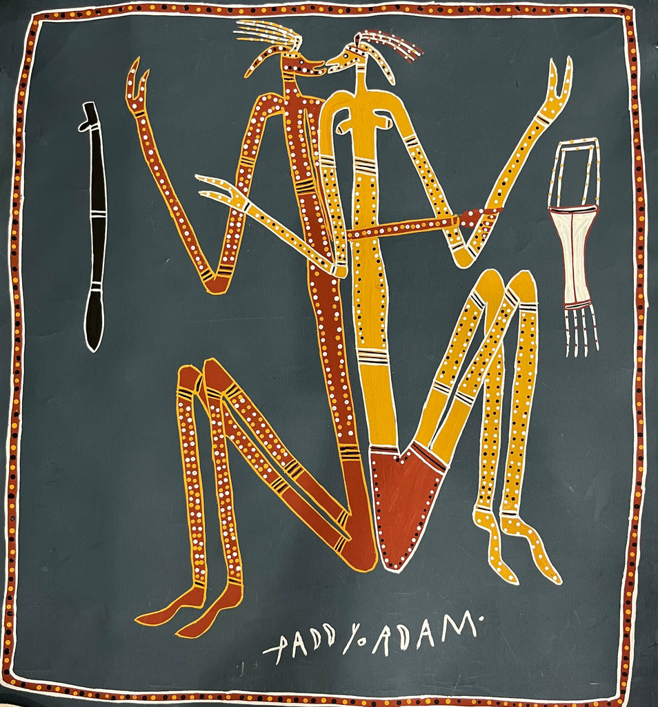 #247 Mosquito Mimi Spirits - Aboriginal Art: PADDY FORDHAM (Collectors piece) 90cm x 100cm