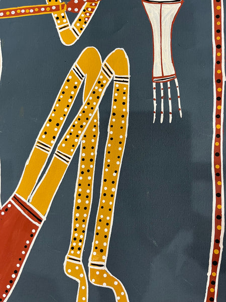 #247 Mosquito Mimi Spirits - Aboriginal Art: PADDY FORDHAM (Collectors piece) 90cm x 100cm