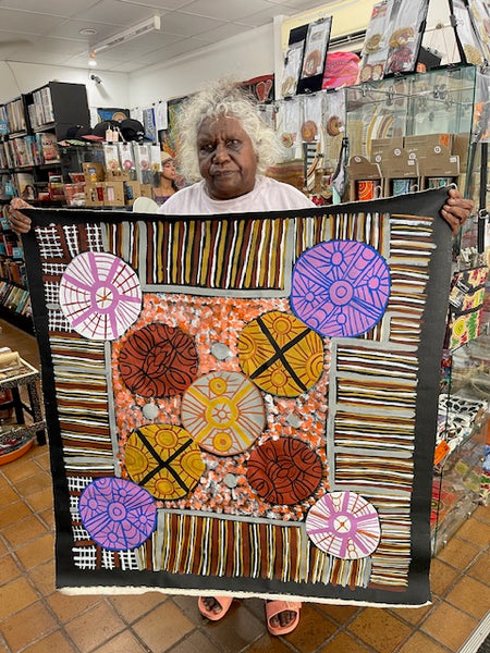 #339 Tiwi Culture - MAREE GOREY: Aboriginal Art: 93x99cm