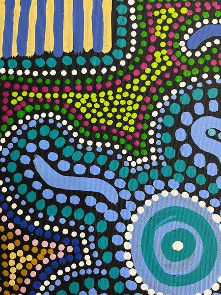 #340 Wallaby Tracks My Country Dreaming (Multi) - Sharon Turner: 27cm x 37cm