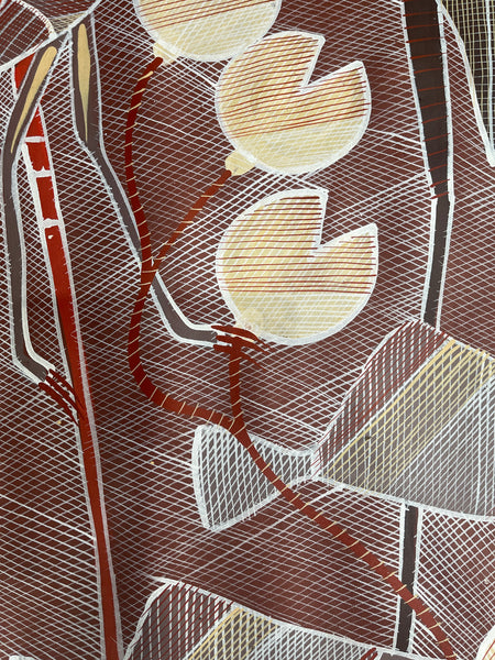 #94 Billabong Dreaming - EDDIE BLITNER : Aboriginal Art : 142x94cm