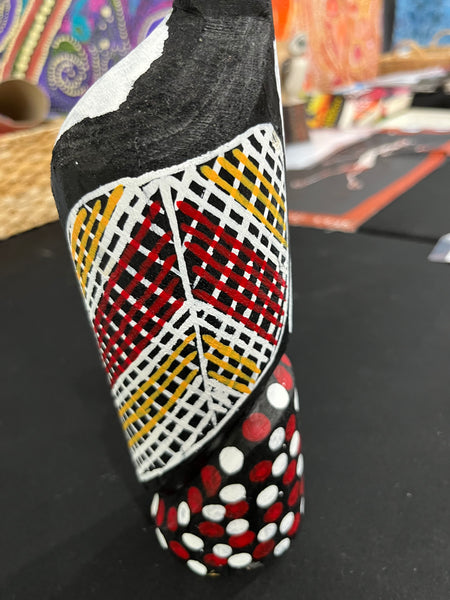 #310 Hand Carved Magpie Geese - KENNY REID: Aboriginal Art: 31cm x 8cm x 8cm