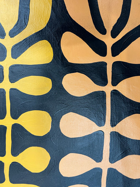 #257 Mulga Trees - DEBRA NANGALA MCDONALD Aboriginal Artist: 93cm x 152cm