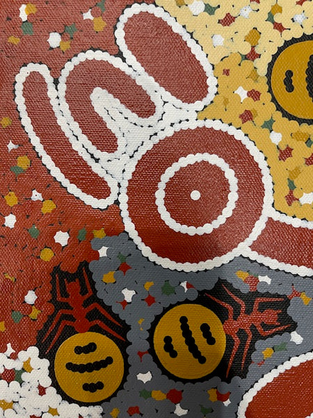 #69 Honey Ant Dreaming - JONATHAN HOCKLEY - Aboriginal Art: 40 x 30cm