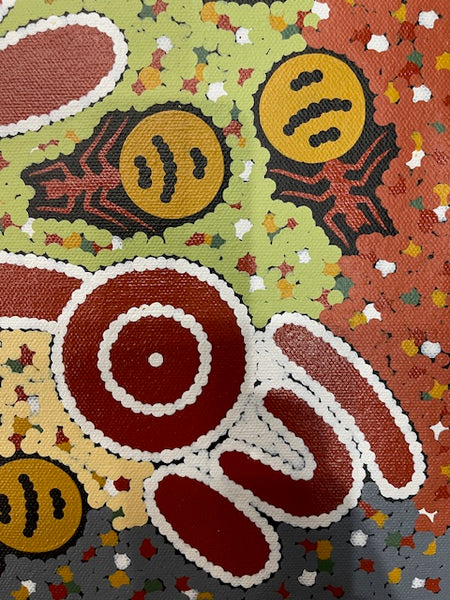 #69 Honey Ant Dreaming - JONATHAN HOCKLEY - Aboriginal Art: 40 x 30cm