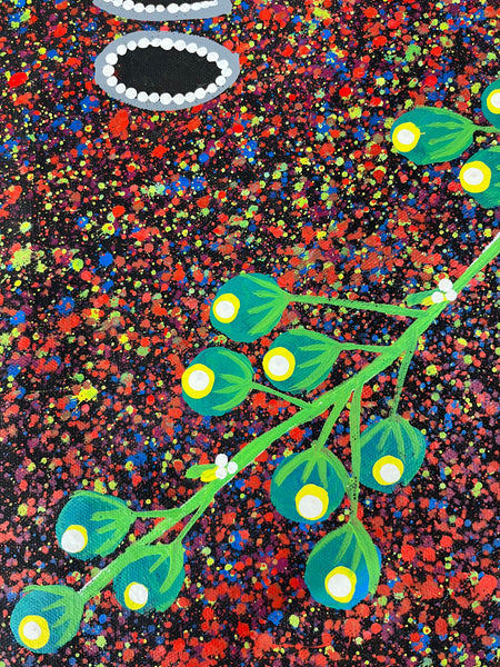 #359 Collecting Bush Apples - REGGIE SULTAN : Desert Art : 100cm x 69cm