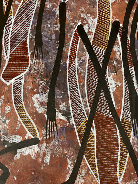 #203 Mimi Spirits Chatting - EDDIE BLITNER : Aboriginal Art : 153cm x 73cm