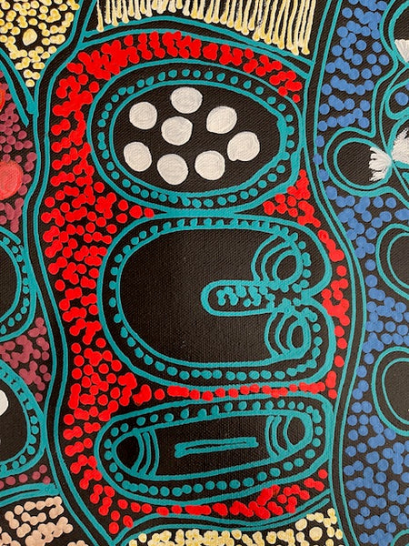 #217 My Country Women Collecting - LANITA NUMINA : Aboriginal Art: 92 x 96cm