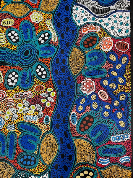 #330 My Country Dreaming - LANITA NUMINA : Aboriginal Art: 57 x 170cm