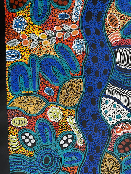 #330 My Country Dreaming - LANITA NUMINA : Aboriginal Art: 57 x 170cm