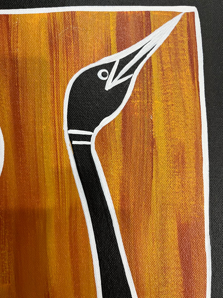 #97 Brolga Dreaming - CHRISTINE BURARRWANGA :  37cm x 47cm