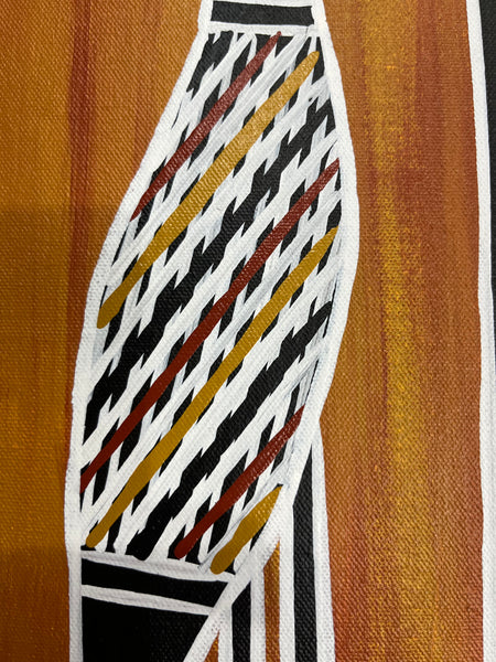 #97 Brolga Dreaming - CHRISTINE BURARRWANGA :  37cm x 47cm