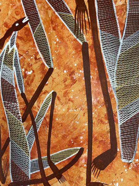 #298 Mimi Spirits  - EDDIE BLITNER : Aboriginal Art : 96x152cm