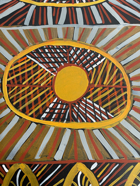 #20 Ceremony - MAREE GOREY: Aboriginal Art: 70x97cm