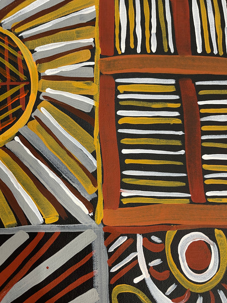 #20 Ceremony - MAREE GOREY: Aboriginal Art: 70x97cm