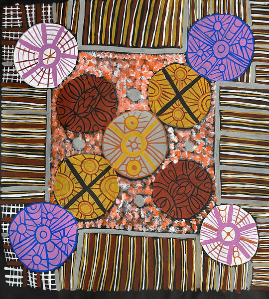 #339 Tiwi Culture - MAREE GOREY: Aboriginal Art: 93x99cm