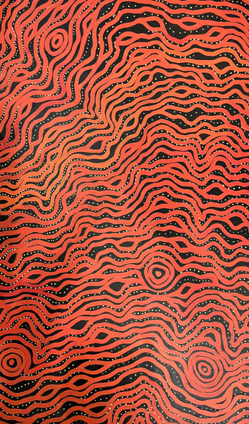 #311 Sand Hills in the Desert - SYLVANNA MARKS Aboriginal Art: 94cm x 150cm