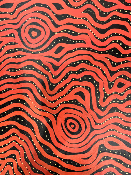 #311 Sand Hills in the Desert - SYLVANNA MARKS Aboriginal Art: 94cm x 150cm