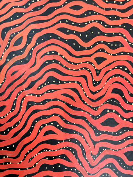 #311 Sand Hills in the Desert - SYLVANNA MARKS Aboriginal Art: 94cm x 150cm