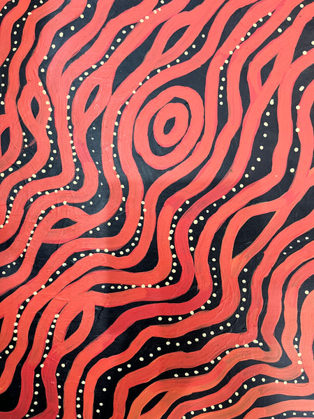 #311 Sand Hills in the Desert - SYLVANNA MARKS Aboriginal Art: 94cm x 150cm