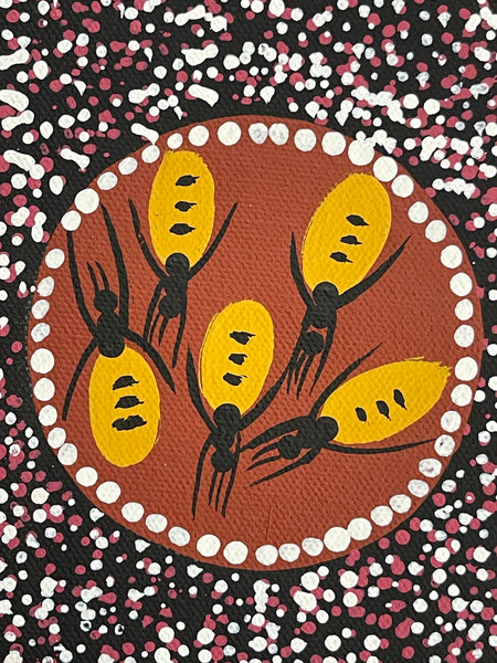 #118 Women Digging for Honey Ants: ANGELA NUMINA : ABORIGINAL ART: 31x41cm