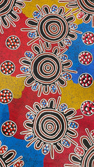 #305 Women Collecting Bush Tucker - BARBARA PANANKA : Aboriginal Art: 140x85cm